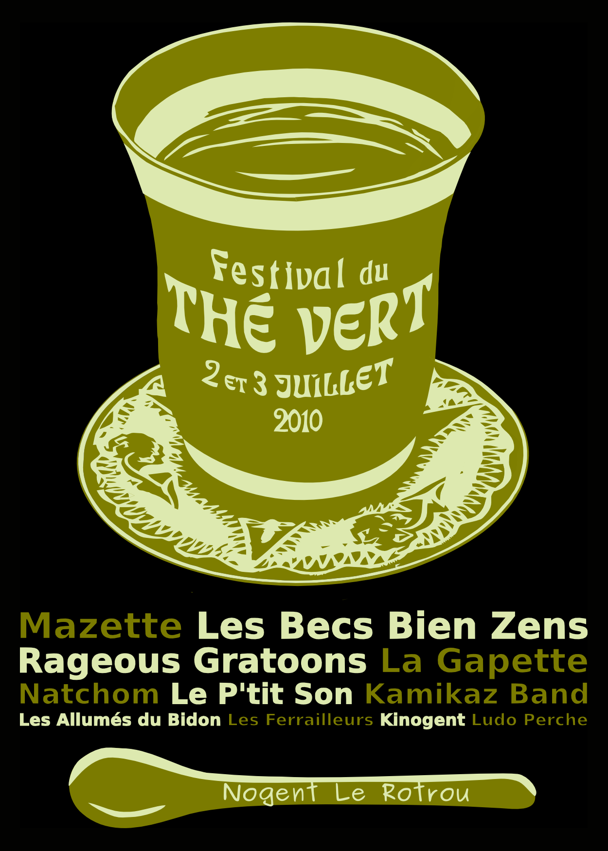 Festival du Thé Vert 2010 - Back T-Shirt