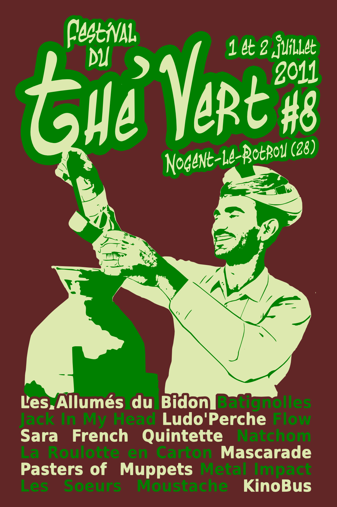 Festival du Thé Vert 2011 - T-Shirt arrière