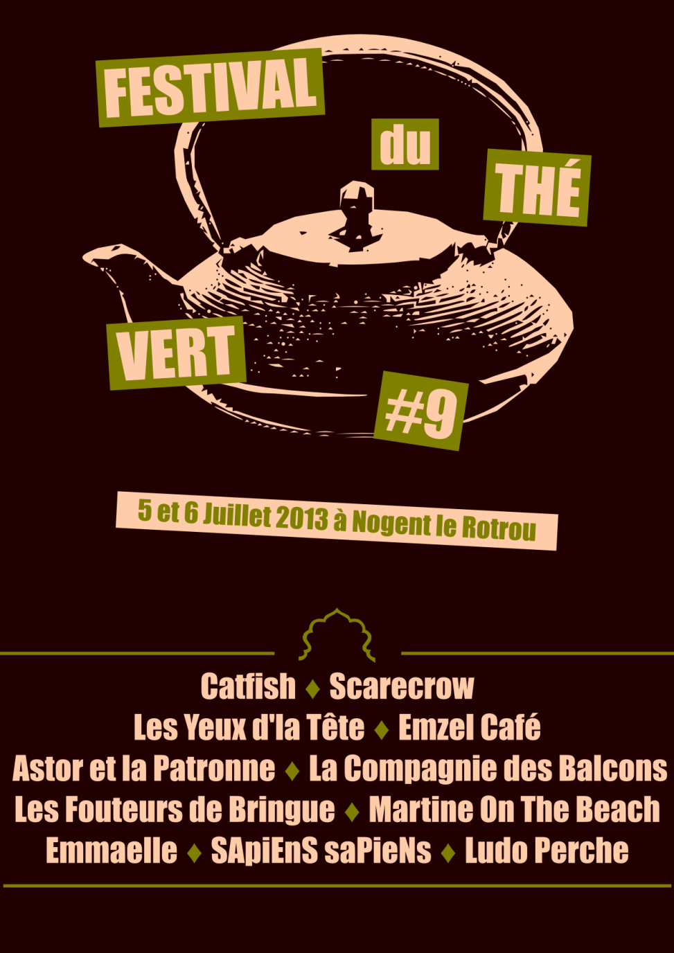 Festival du Thé Vert 2013 - T-Shirt arrière
