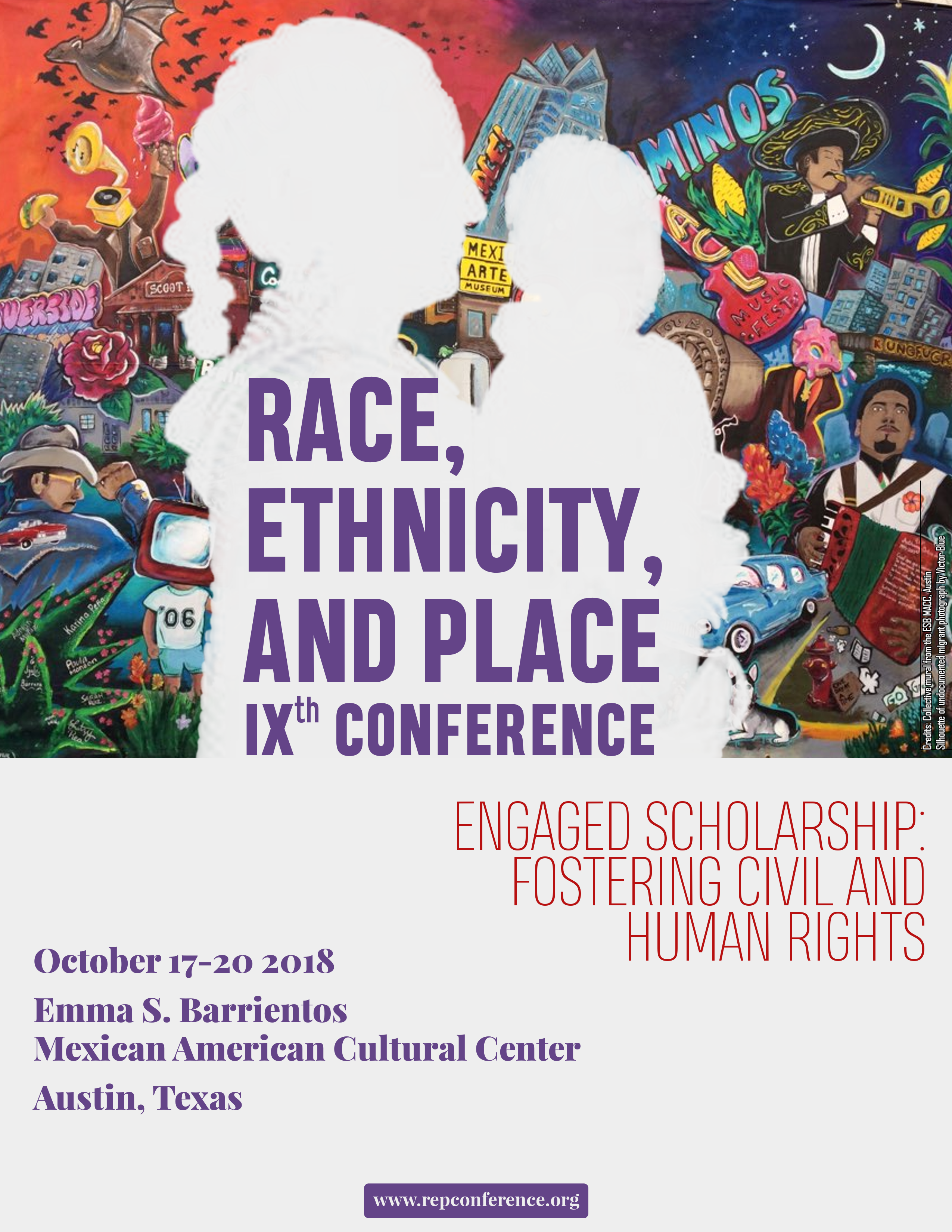 Affiche de la IXe Conférence "Race, Ethnicity, and Place"